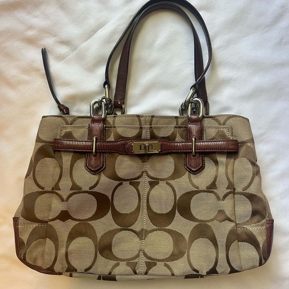 Coach Brown Signature Collection Shoulder Bag
